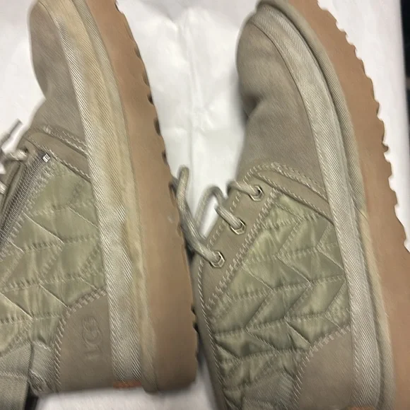 UGG Mens Size 8 Neumel Zip Quilting Chukka Boot Moss Green 1114194 Shoes - Picture 4 of 10